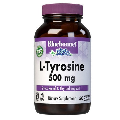 L-Tyrosine 50 Veg Caps by Bluebonnet Nutrition