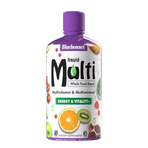 Liquid Super Earth Multinutrient Formula Tropical Fruit Flavor 32 fl oz by Bluebonnet Nutrition