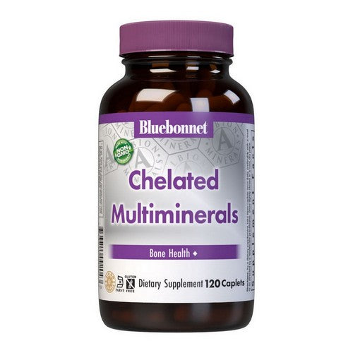 Albion High Potency Chelated Multiminerals With Iron 120 Caplets by Bluebonnet Nutrition