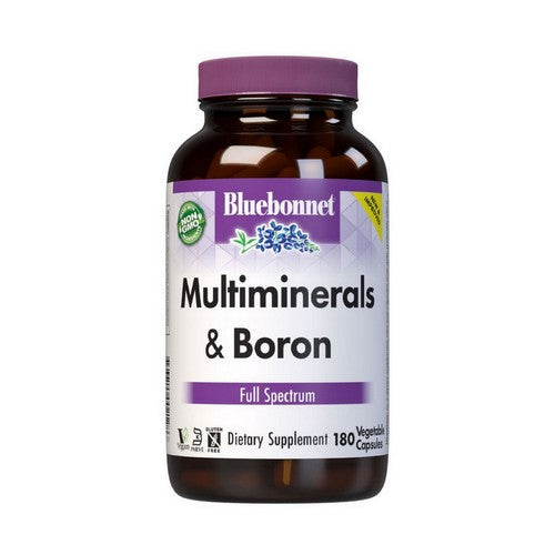 Multi Minerals Plus Boron With Iron 180 Veg Caps by Bluebonnet Nutrition