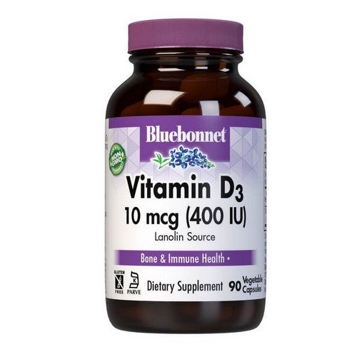 Vitamin D3 90 Veg Caps by Bluebonnet Nutrition