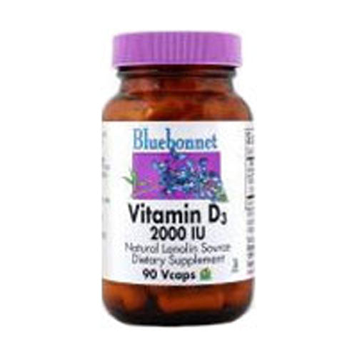 Vitamin D3 90 Veg Caps by Bluebonnet Nutrition