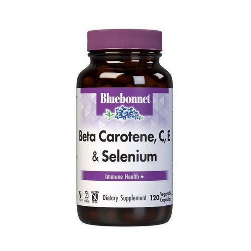 Beta Carotene C- E Plus Selenium 120 Veg Caps by Bluebonnet Nutrition