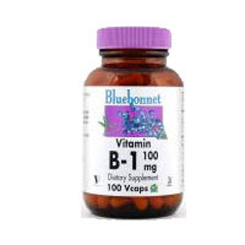 Vitamin B-1 100 Veg Caps by Bluebonnet Nutrition