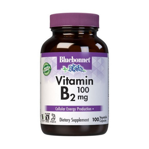 Vitamin B-2 100 Veg Caps by Bluebonnet Nutrition