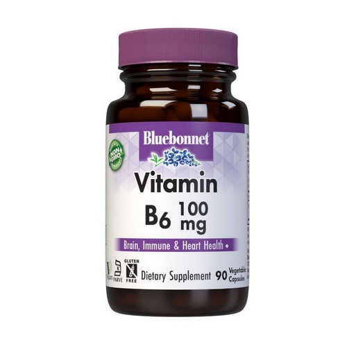 Vitamin B-6 90 Veg Caps by Bluebonnet Nutrition