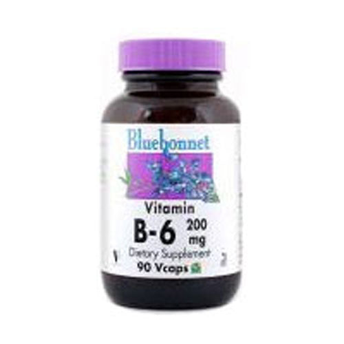 Vitamin B-6 90 Veg Caps by Bluebonnet Nutrition