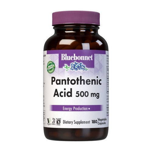Pantothenic Acid 180 Veg Caps by Bluebonnet Nutrition
