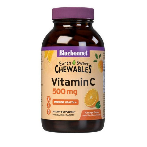 Earth Sweet Chewable Vitamin C Orange Flavor 90Tab by Bluebonnet Nutrition