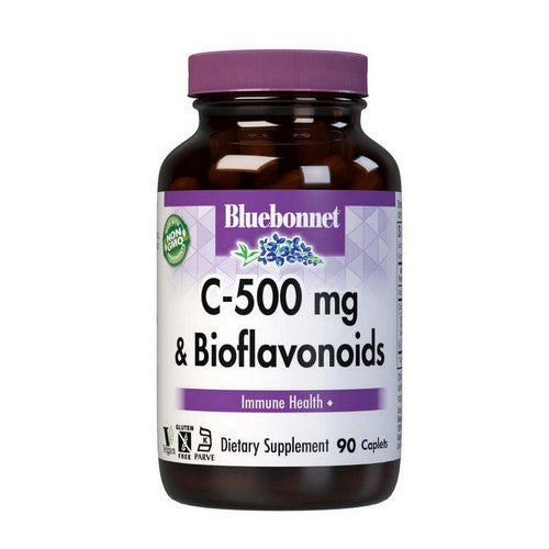 C-500 Mg Plus Bioflavonoids 90 Caplets by Bluebonnet Nutrition