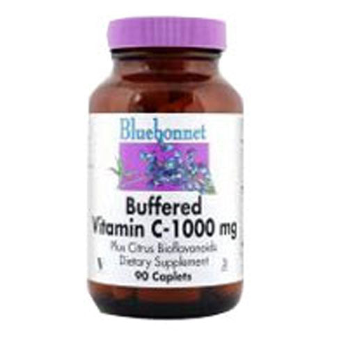 Buffered Vitamin C 90 Caplets by Bluebonnet Nutrition
