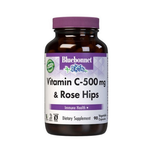 Vitamin C Plus Rose Hips 90 Veg Caps by Bluebonnet Nutrition