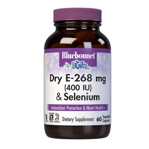 Dry E 400-IU Plus Selenium 60 Veg Caps by Bluebonnet Nutrition