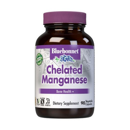 Albion Chelated Manganese 90 Veg Caps by Bluebonnet Nutrition