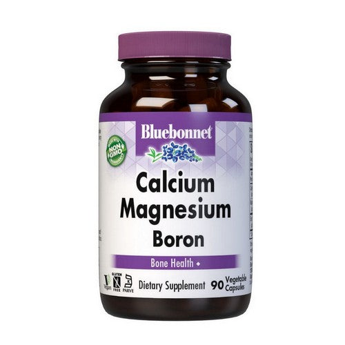 Calcium Magnesium Plus Boron 90 Veg Caps by Bluebonnet Nutrition