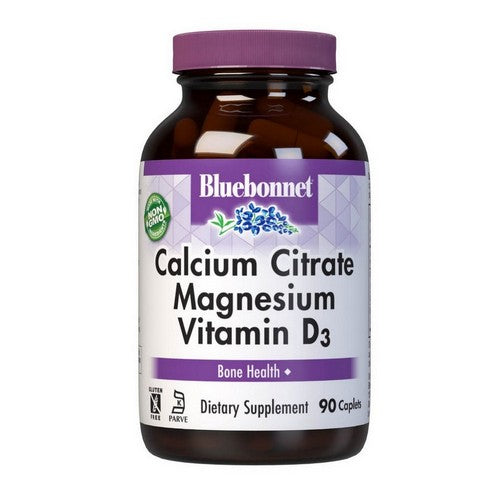 Calcium Citrate Magnesium  Plus Vitamin D3 90 Caplets by Bluebonnet Nutrition