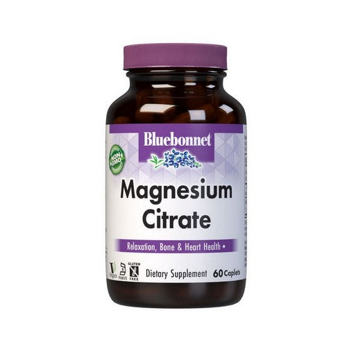Magnesium Citrate 60 Caplets by Bluebonnet Nutrition