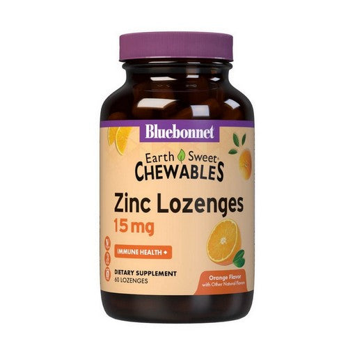 EarthSweet Zinc Orange Flavor 60LOZ by Bluebonnet Nutrition