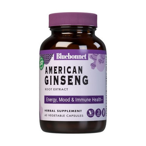 Standardized American Ginseng Root Extract 60VC by Bluebonnet Nutrition