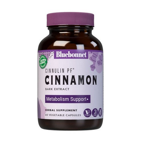 Cinnulin Pf Standardized Cinnimon Bark Extract 60VC by Bluebonnet Nutrition