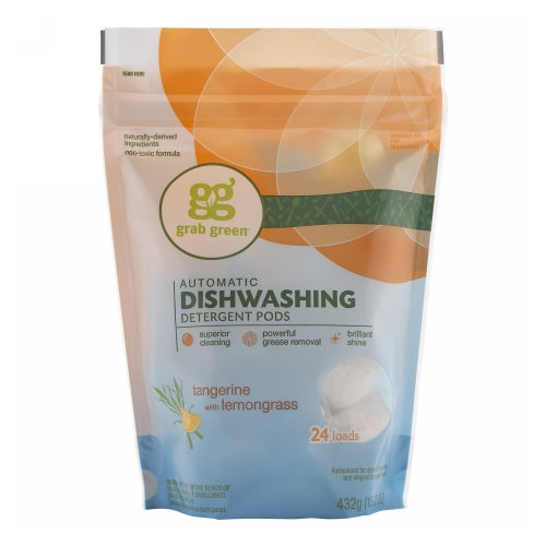 Automatic Dishwashing Detergent Tangerine with Lemongrass 24 loads by Grab Green
