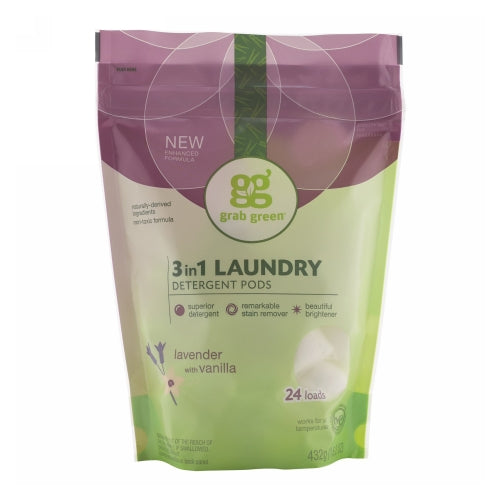 3-in-1 Laundry Detergent Lavender with Vanilla 24 loads by Grab Green