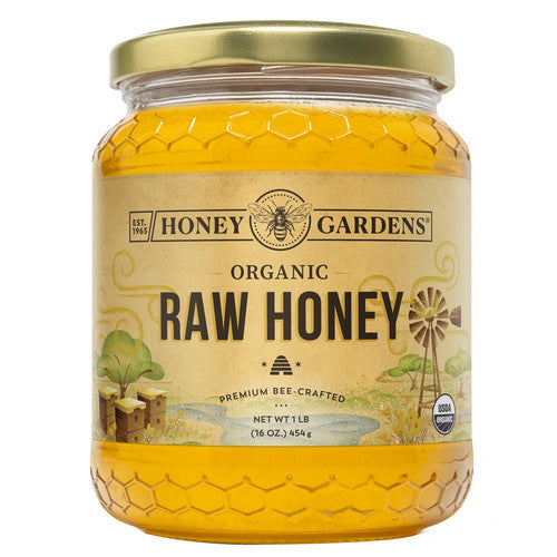 Raw Honey Organic 1 LB by Honey Gardens