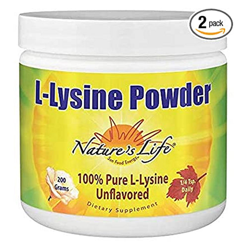 L-Lysine Powder Unflavored 200 GRAMS by Nature's Life