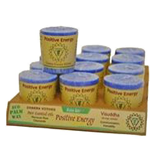 Chakra Votives Candle Positive Energy Blue 2 oz  by Aloha Bay