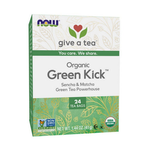 Green Kick Tea Bags 24 each by Now Foods