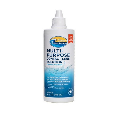 Multi Purpose Solution For Soft Contact Lenses 12 Oz by Clear Conscience