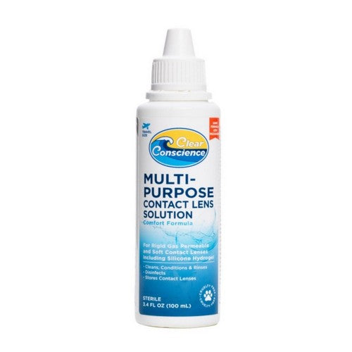 Multi-Purpose Solution For Contact Lenses Liquid 3.4 Oz by Clear Conscience