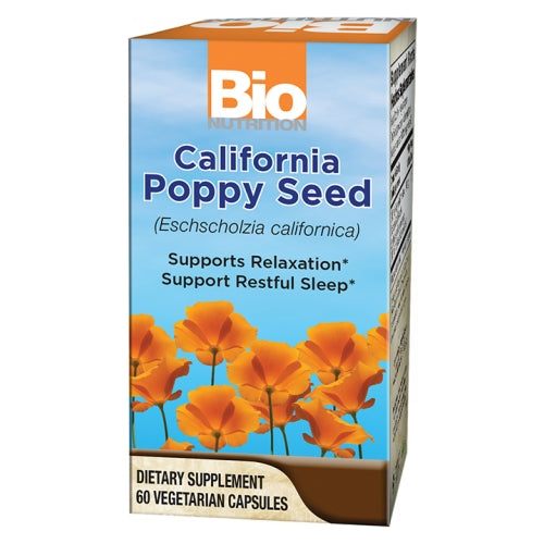 California Poppy Seed 60 Veg Caps by Bio Nutrition Inc