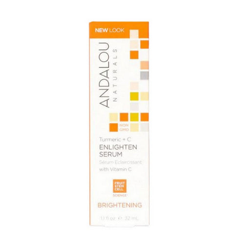 Enlighten Serum Brightening Turmeric Plus C, 1.1 oz by Andalou Naturals