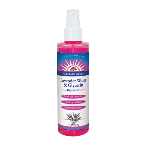 Lavender Water and Glycerin Moisturizer 8 OZ by Heritage Store