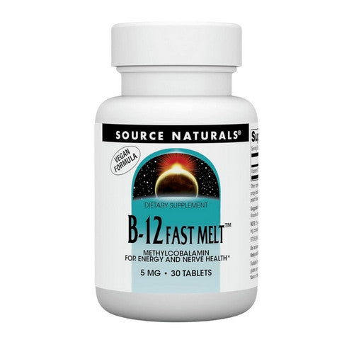 Methylcobalamin Fast Melt 30 TABS by Source Naturals