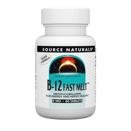 Methylcobalamin Fast Melt 60 TABS by Source Naturals