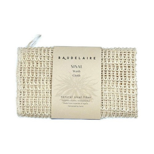 Sisal Wash Cloth 1 Count by Baudelaire