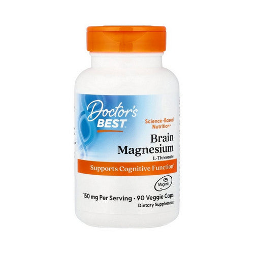 Brain Magnesium with Magtein 90 Veggie Caps by Doctors Best