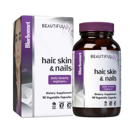 Beautiful Ally Hair - Skin & Nails 90 Veg Caps by Bluebonnet Nutrition