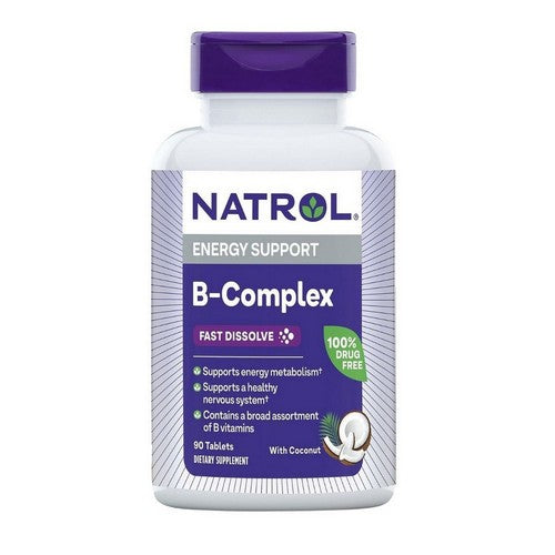B-Complex Fast Dissolve Coconut Natural Flavor 90 Tabs by Natrol