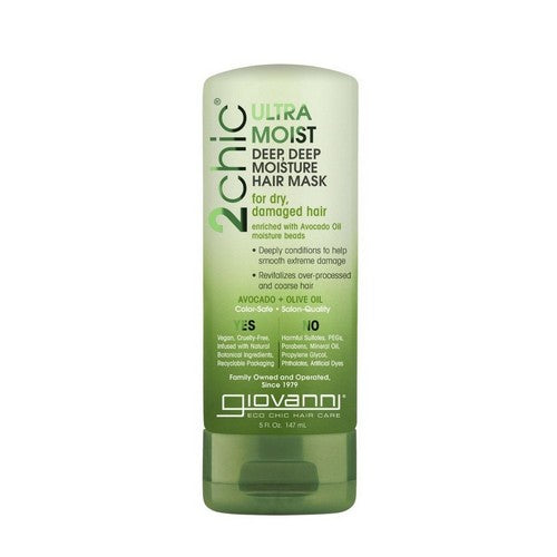 2Chic Ultra Moist Deep Deep Moisture Hair Mask With Avocado & Olive Oil 5.1 Oz by Giovanni Cosmetics