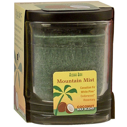 Eco Palm Square Jar Mountain Mist Dark Green 8 oz by Aloha Bay