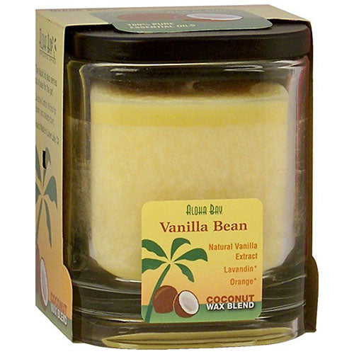 Eco Palm Square Jar Vanilla Bean Cream 8 oz by Aloha Bay