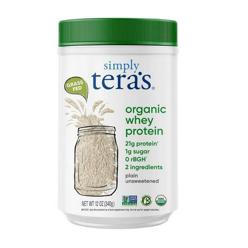 Organic Whey Protein Unsweetened 12 Oz by Tera's Whey