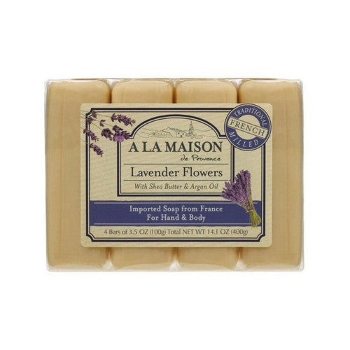 Bar Soap Value Pack Lavender Flowers 4 CT by A La Maison