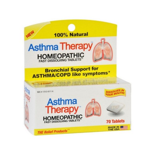 Asthma Therapy Fast Dissolving Tablets Homeopathic 70 Tabs by The Relief Products