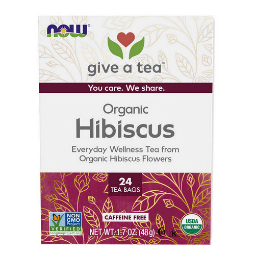 Organically Hip Hibiscus Tea 24 bags by Now Foods