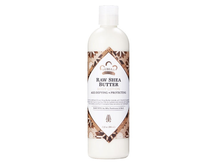Body Lotion Raw Shea and Myrh 13 OZ by Nubian Heritage