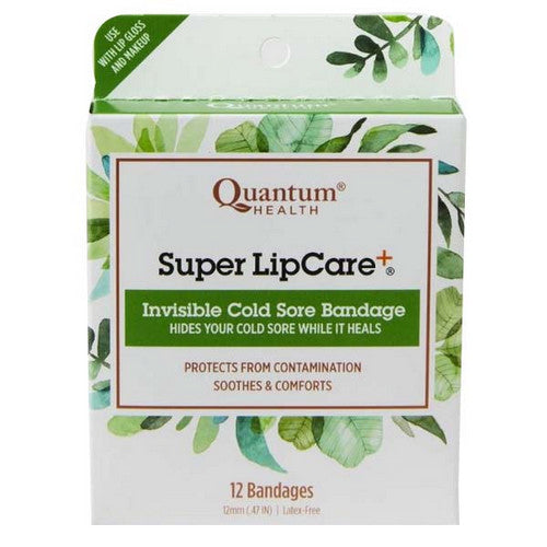 Lip Clear Invisible Cold Sore Bandage 12 Count by Quantum Health